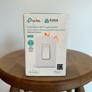 TP-Link  Kasa Smart Wi-Fi Light Switch Dimmer HS220 Model Alexa Compatible White